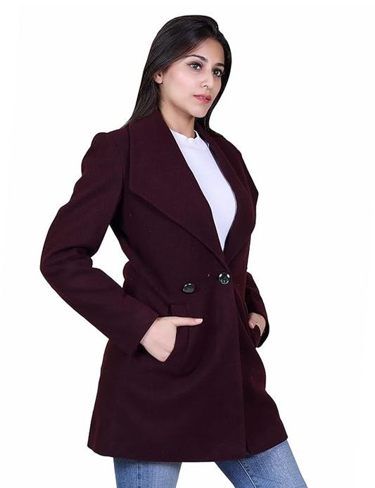 Formal Wear Collared Neck Full Sleeve Coat