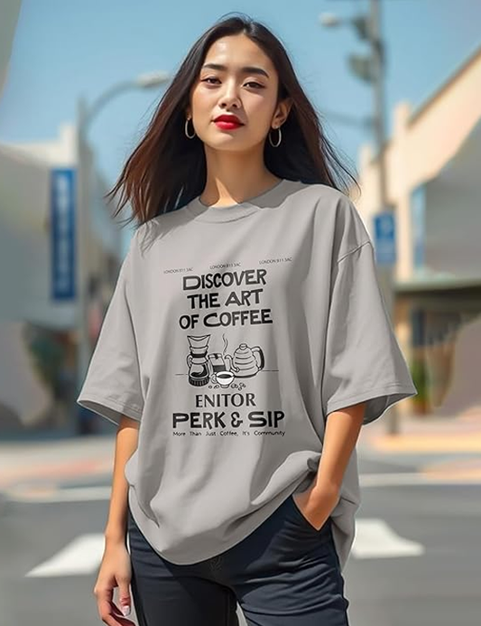 Graphic Front Printed Loose fit Womens Tshirt