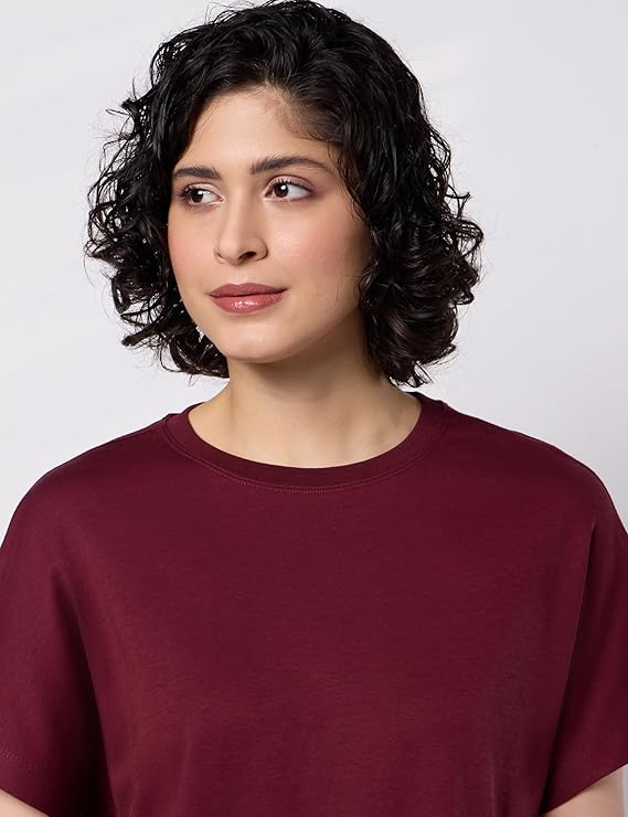 Women's Oversized Cotton Cropped T-Shirt