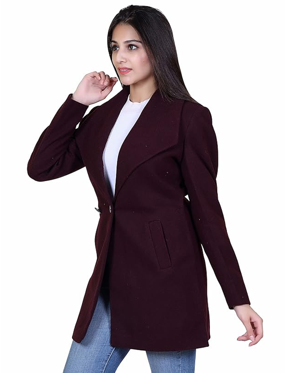 Formal Wear Collared Neck Full Sleeve Coat