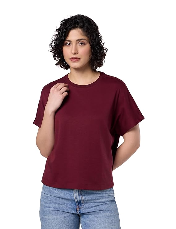 Women's Oversized Cotton Cropped T-Shirt