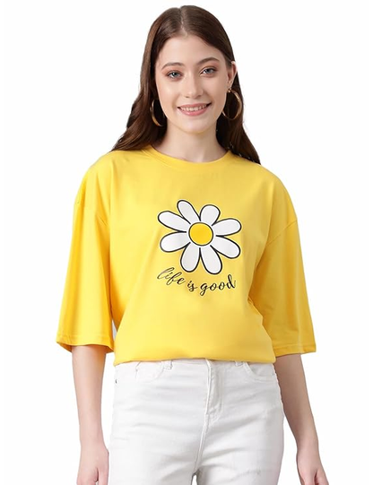 KOTTY Women’s Graphic Printed T-Shirt