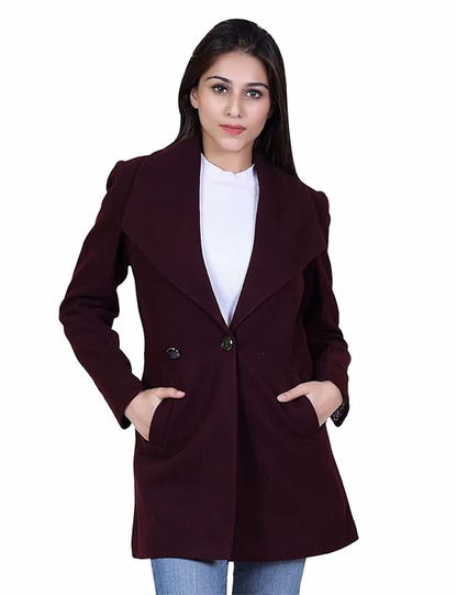 Formal Wear Collared Neck Full Sleeve Coat