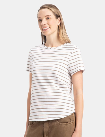 Fit Round Neck Half Sleeve T-Shirt