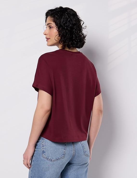 Women's Oversized Cotton Cropped T-Shirt