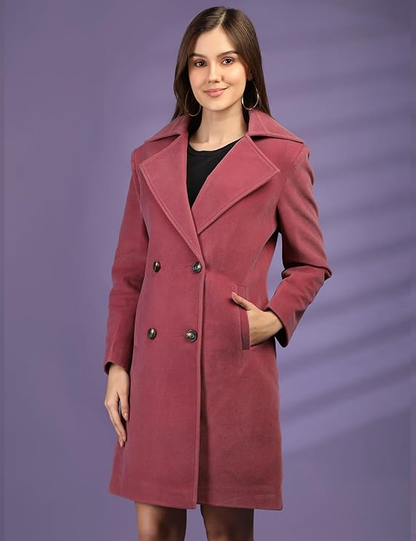 PLAGG Women Winter Long Length Overcoat