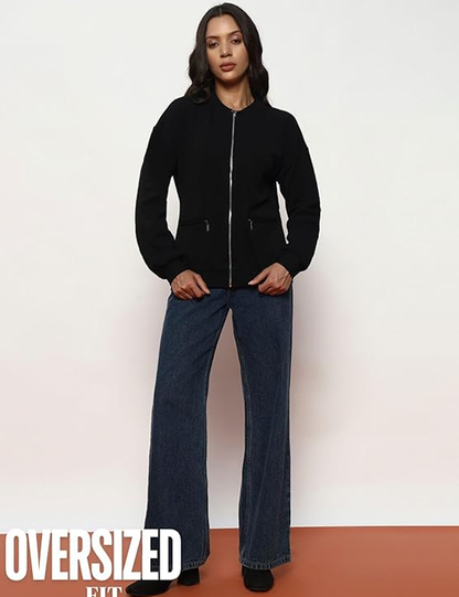 Jacket with Trendy Loose Fit