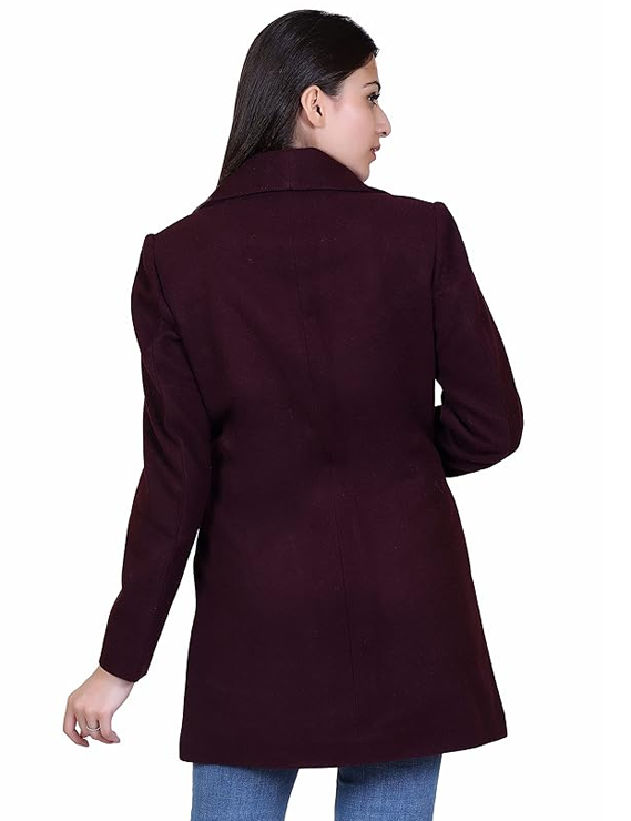 Formal Wear Collared Neck Full Sleeve Coat