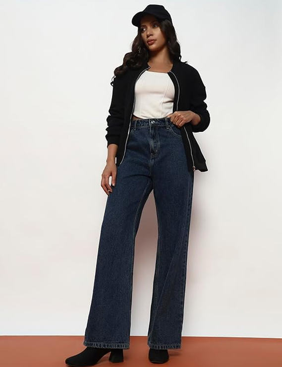 Jacket with Trendy Loose Fit