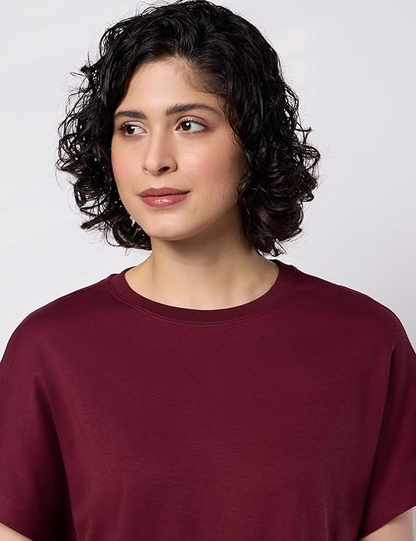 Women's Oversized Cotton Cropped T-Shirt