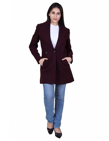 Formal Wear Collared Neck Full Sleeve Coat