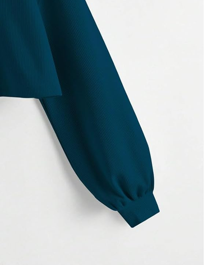 Cotton Blend Solid Lining Solid Crop