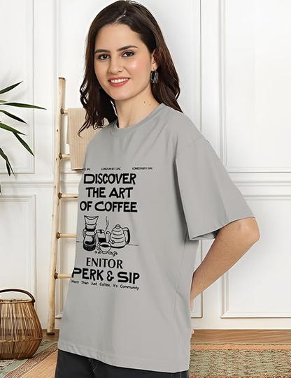Graphic Front Printed Loose fit Womens Tshirt