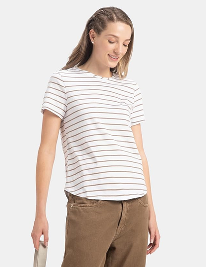 Fit Round Neck Half Sleeve T-Shirt