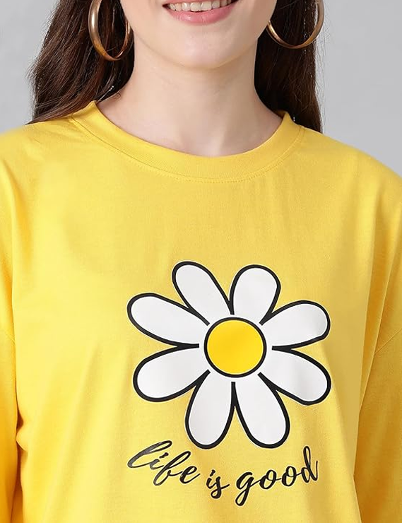 KOTTY Women’s Graphic Printed T-Shirt