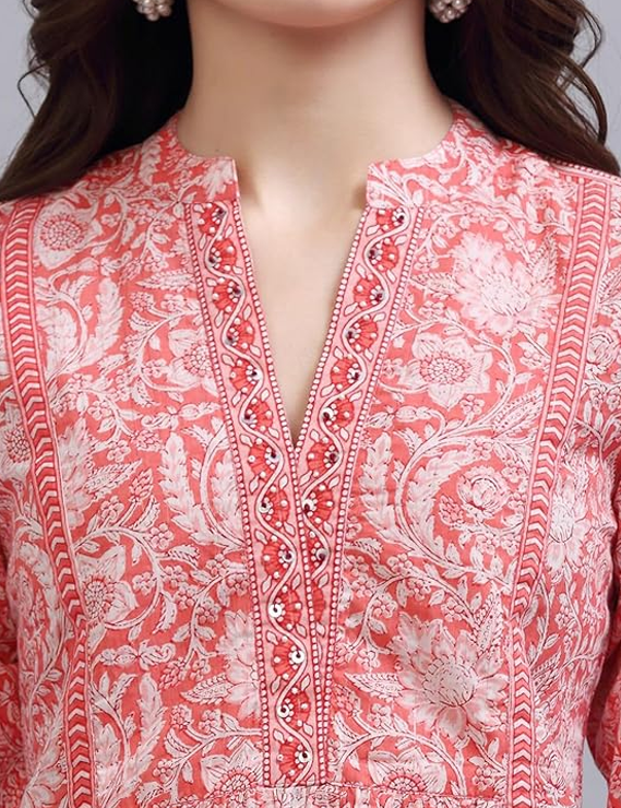 rytras Women's Floral Printed Cotton Regular Fit Top