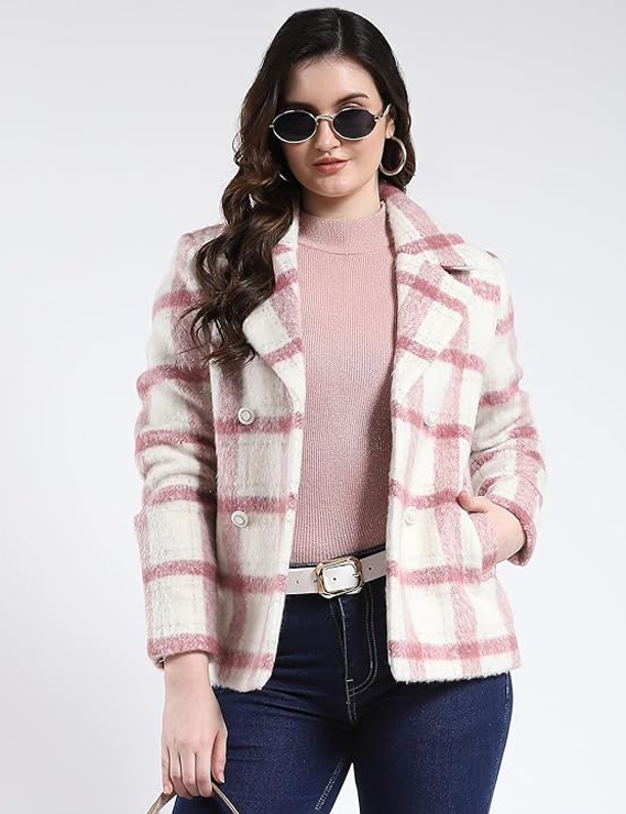 Monte Carlo Women Regular Fit Notch Lapel Coat