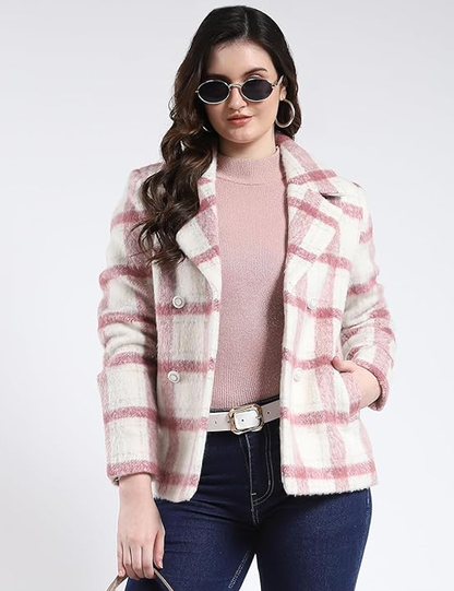 Monte Carlo Women Regular Fit Notch Lapel Coat